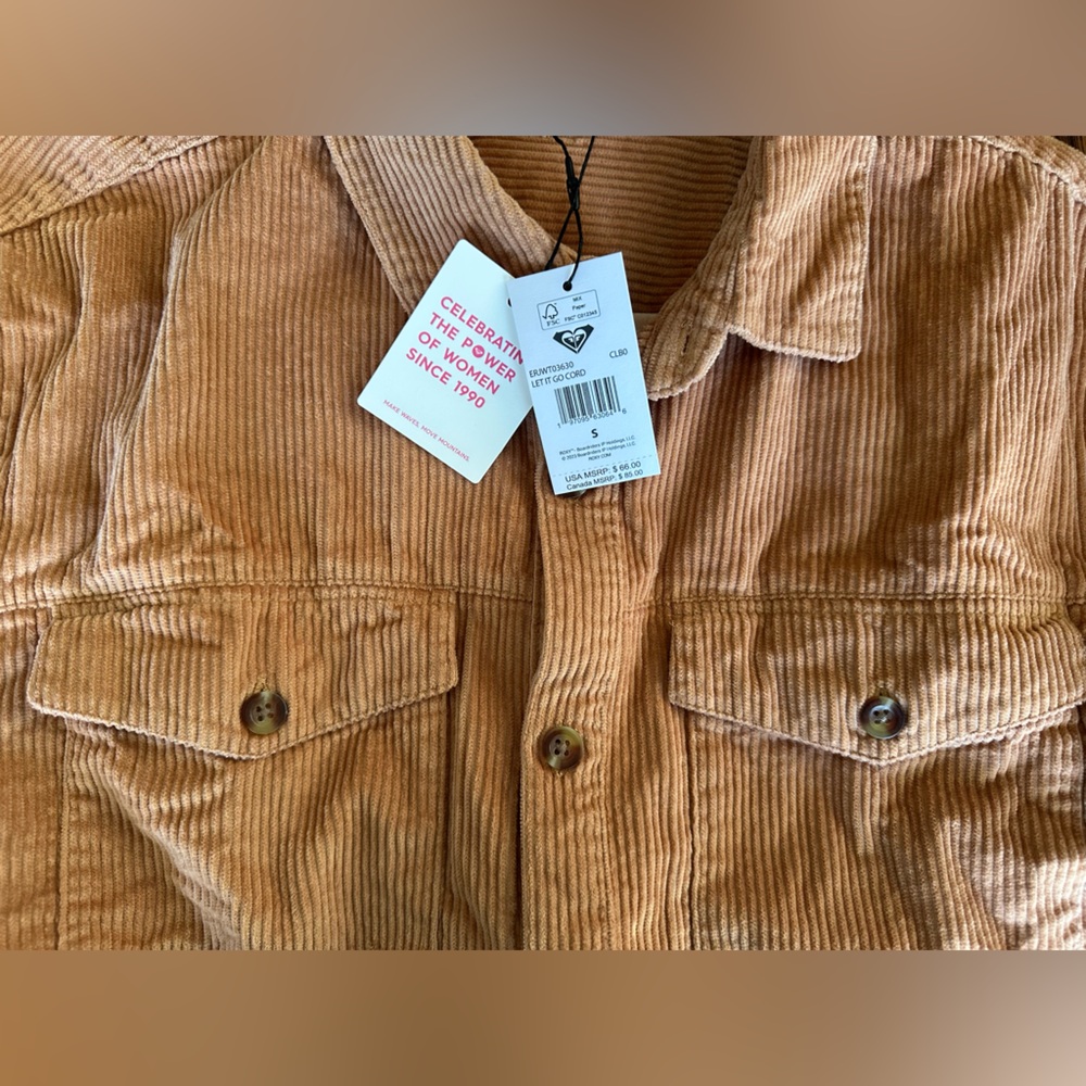 Roxy Brown Corduroy Jacket - Picture 5 of 5